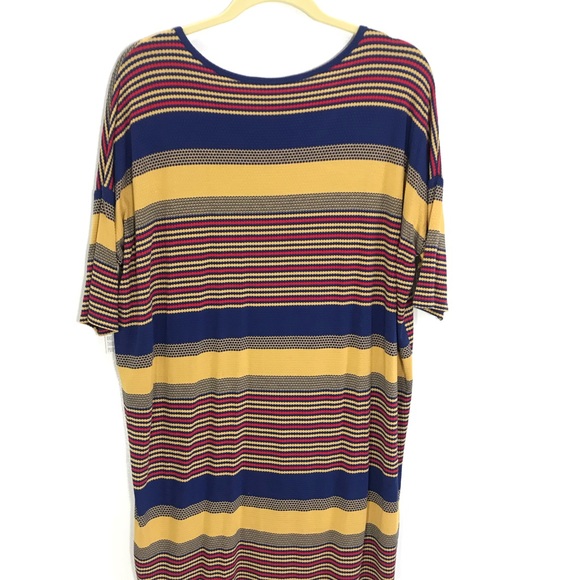 New Lularoe Stripe Irma Size M - Picture 7 of 7